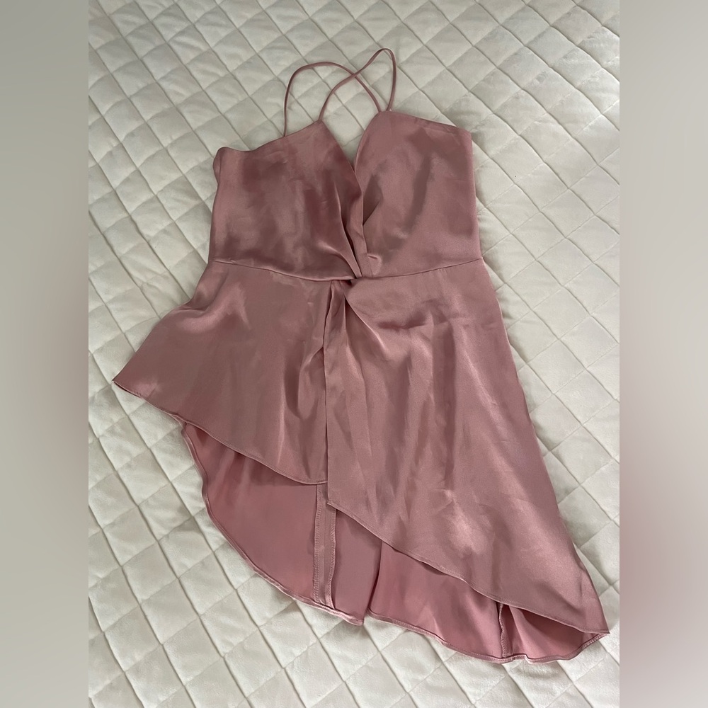 NWOT Express Pink Satin Top